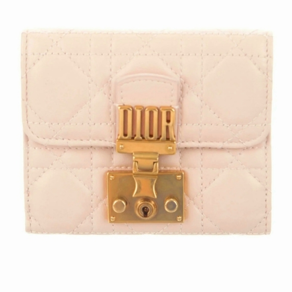 Dior Addict Pink Cannage Leather Wallet - Picture 2 of 5